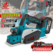 Raboteuse Électrique Sans Fil avec 2 Batterie pour batterie Makita Li-ion 18V