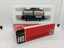 JOUEF, Échelle HO, Wagon Citerne Total, Réf : 6308 dans sa boîte.
