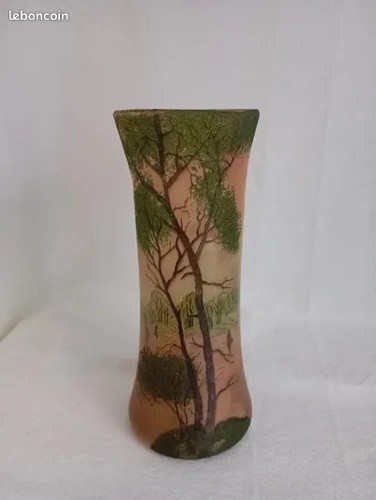 Vase pâte verre legras - vase,