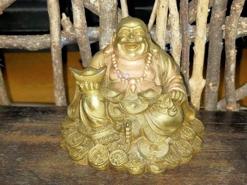 Statue bouddha hotei en - statue, de