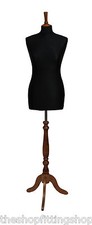 Deluxe Taille 10 Femelle Tailleurs Mannequin Tailleurs Noir Buste Rose Support