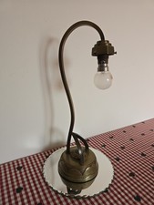 Ancien Pied De Lampe Art-deco En Laiton