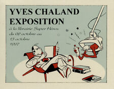 CHALAND SÉRIGRAPHIE ADOLPHUS CLAAR EX-LIBRIS "EXPOSITION SUPER HÉROS" 1997