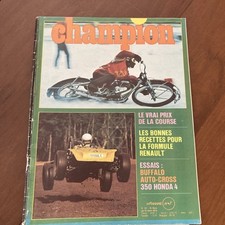 Champion revue auto N° 87 1973 Honda 350 four Monoplace Buffalo formule C etc