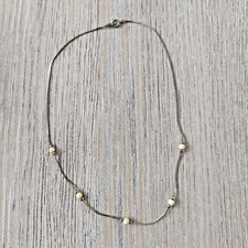 Collier fin argenté - Bijoux