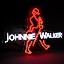 enseigne au néon LED Johnnie walker 41x30cm
