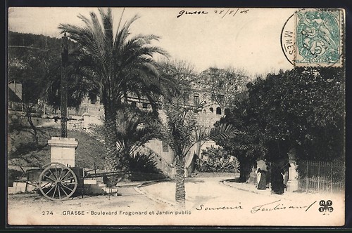 Cpa grasse boulevard - cpa,