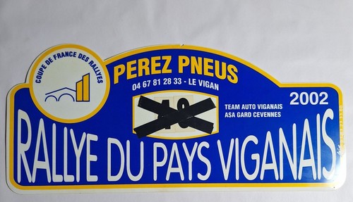 Plaque rallye pays viganais - plaque,