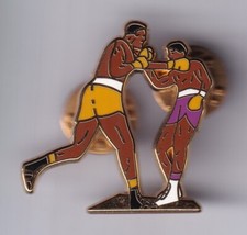 RARE PINS PIN'S .. SPORT BOXE BOXING COMBAT RING ARTHUS BERTRAND OR 3D ~FW