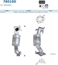 Pot catalytique Toyota Yaris
