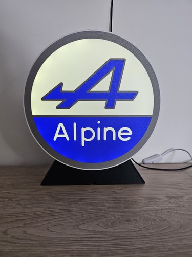 Enseigne alpine lumineuse led - enseigne,