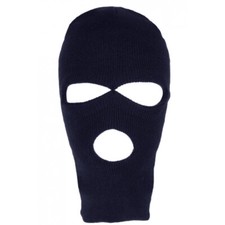 Cagoule Trois Trous Bleue