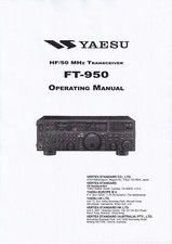 Bedienungsanleitung-Operating Instructions pour Yaesu FT-950