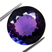 Pierre Précieuse Loose Certifiée De Tanzanite Violette Ronde 8,25 Ct Avec Cadeau