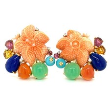 Paire De 18k Or Diamant Et