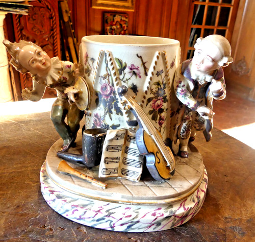 Pot tabac porcelaine - pot,