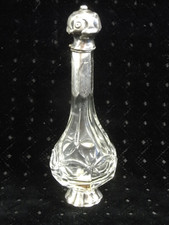 🇫🇷 ANCIEN FLACON A SEL PARFUM CRISTAL ARGENT MASSIF BOUTEILLE PERFUME BOTTLE