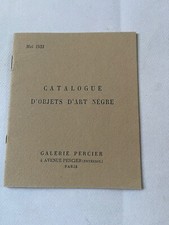 catalogue d'objets d'art negre