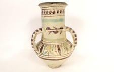 Cruche de mariage Assili Ajeddou Qolla Qallaline Tunisie Tunis faïence XIXè