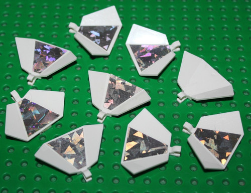 Lego lot white panel 3x5 - de,