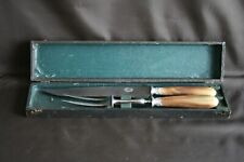 Ensemble à gigot / fourchette et couteau manche en corne
