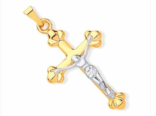 Pendentif croix jaune 9 - croix,