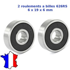2 roulement à billes 626RS 6x19x6mm - bearing ball 19*6*6 mm  626-2RS cnc