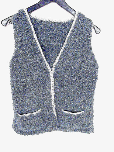 Petit gilet sans manches - manches, bleu