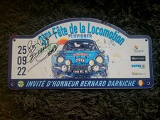 PLAQUE DE RALLYE 3ème FÊTE DE LA LOCOMOTION PLUVIGNER BERNARD DARNICHE 