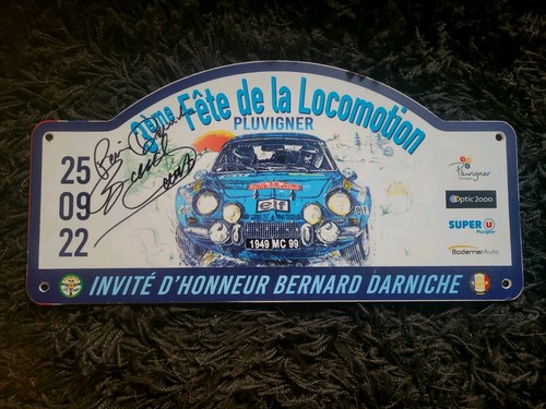 Plaque rallye 3ème fête - de,