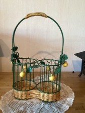 Porte Bouteille Métal Osier