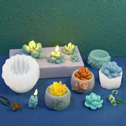 Moule silicone succulent 3d - moule,