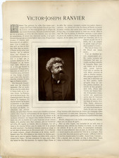 Le peintre Victor Joseph Ranvier Vintage print, France, Galerie Contemporaine.
