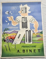  Affiche originale André Giroux 1950 - A.Binet -  100 X 62 cm - Paul Martial 