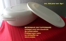 COCOTTE MICROWAVE 200  TUPPERWARE MICRO  ONDES OCCASION  EX. E (vintage)