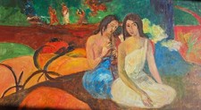 C de Crépy : Huile sur toile
