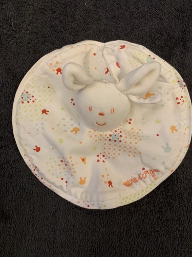 Doudou plat rond lapin sucre - 0/doudou,