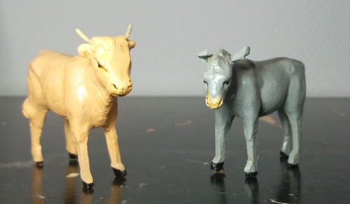 Anciens santons boeuf - boeuf, &