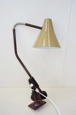 Ancienne Lampe De Table DDR VEB Art Déco Col De Cygne Métal