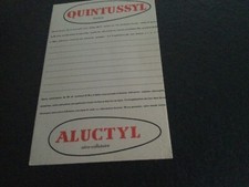Ancien Buvard  / Produit Pharmaceutique QUINTUSSYL 