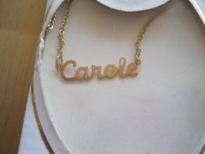 Collier chaine prénom    de