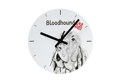 Chien saint hubert horloge - chien,