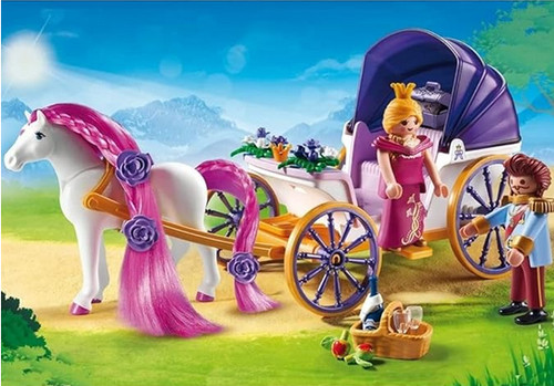 Playmobil princess calèche - playmobil, princess: