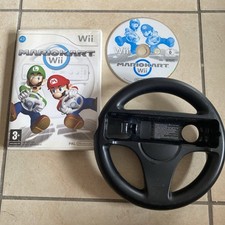 Jeu Mario Kart Wii + Volant Noir (Accessoire Manette) - Jeu Nintendo Wii / Wii U