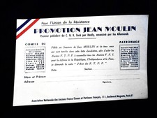 FFI - FTPF / PROMOTION JEAN MOULIN / DEMANDE DE CARTE