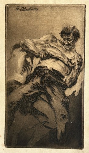 Edgar chahine gravure - chahine, eau