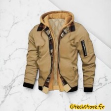 Veste Homme Capuche Faux 2