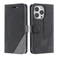 Étui en cuir noir iPhone 14