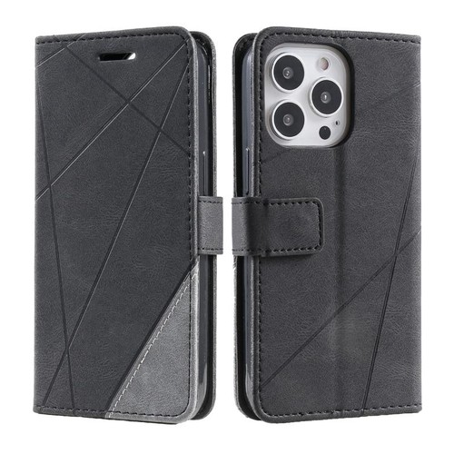 étui cuir noir iphone - noir, 14