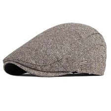 Casquette Beret Gavroche Homme Réglable Casquette Souples Plate Baker Boy Hat...